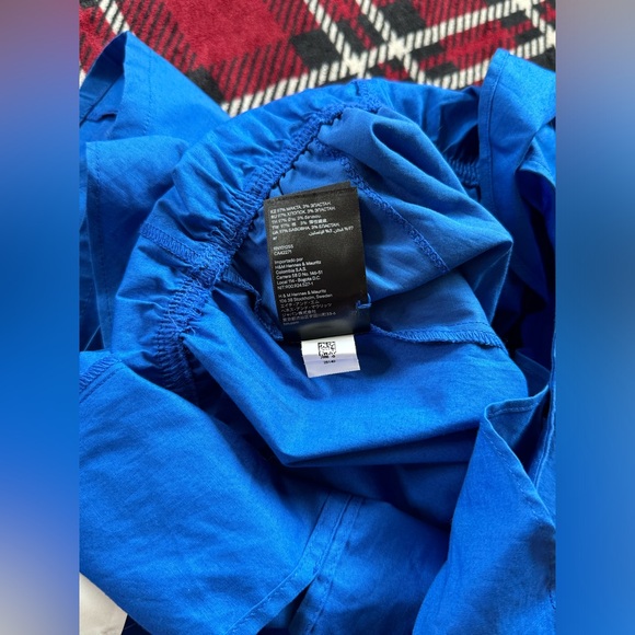 H&M Flounce-Trimmed Romper - Bright Blue - Picture 10 of 13